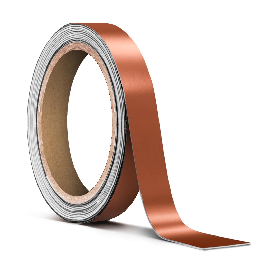 VViViD Satin Rose Gold Chrome Powder Metallic Pinstripe Vinyl Tape Roll ( x 25ft)