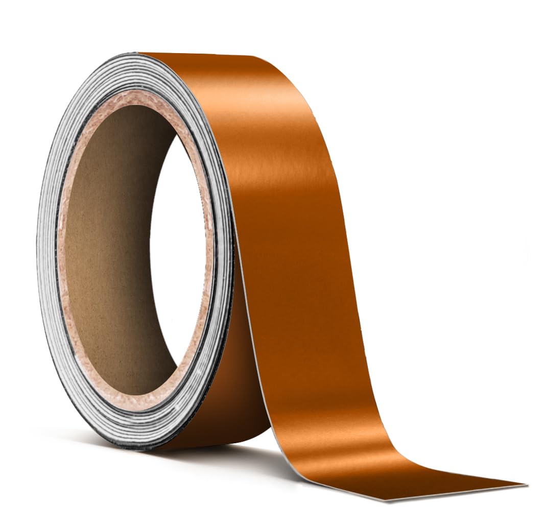 VViViD Satin Copper Chrome Pinstripe Vinyl Tape Roll ( x 25ft)