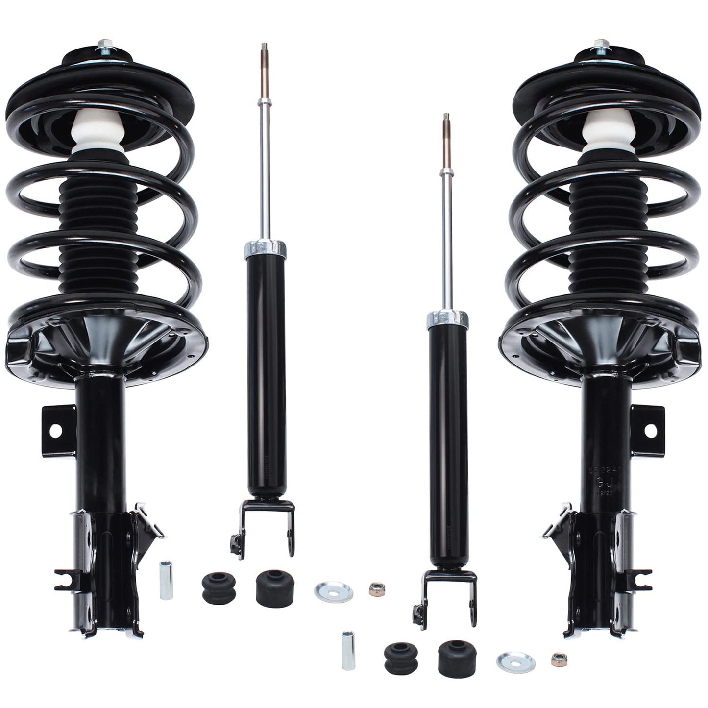 Detroit Axle - Struts Shocks for Nissan Maxima 2004 2005 2006 2007 2008, 2 Front Complete Struts with Coil Spring Assembly 2 Rea
