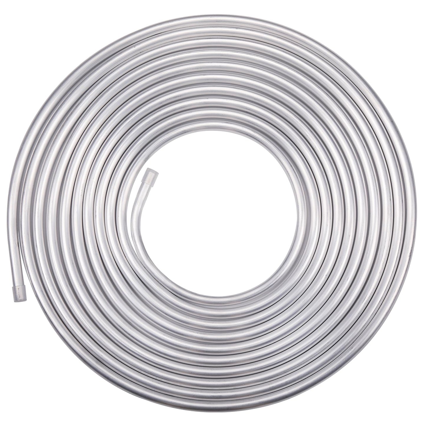 Podavelle 3/8 OD Aluminum Hard Fuel Line Hardline Tube Tubing Coil 16 Feet Roll