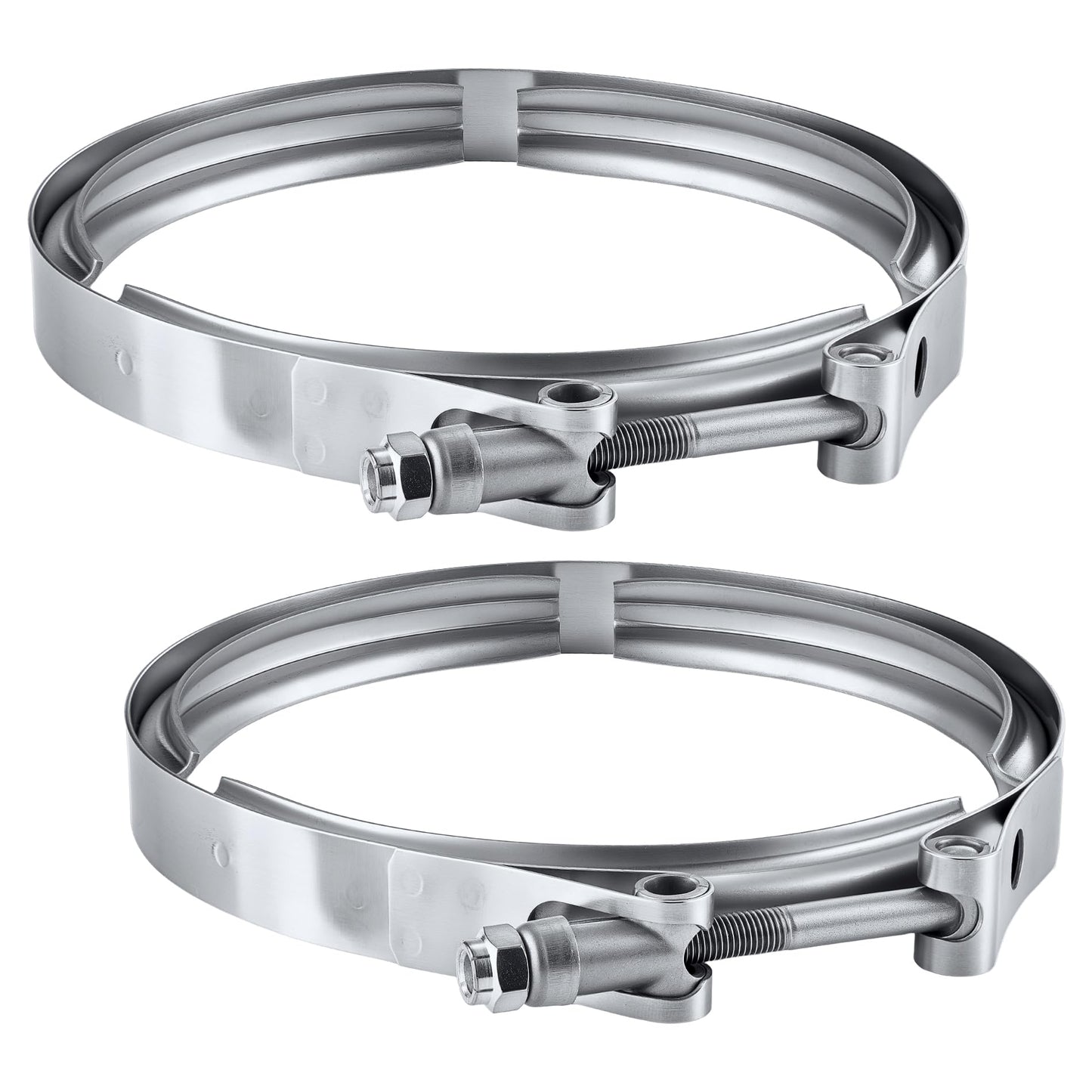EVIL ENERGY V Band Clamp for Flange Kit Stainless Steel (2, 6.0)