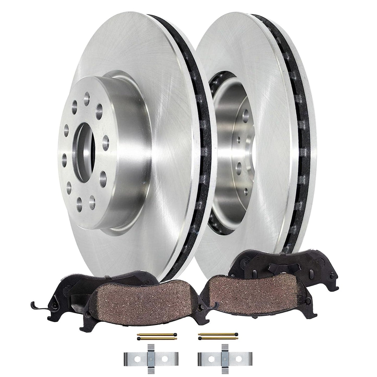 Detroit Axle - Front Brake Kit for 2021-2024 Chevrolet Camaro, Disc Brake Rotors Ceramic Brakes Pads 2022 2023 Replacement : 13.