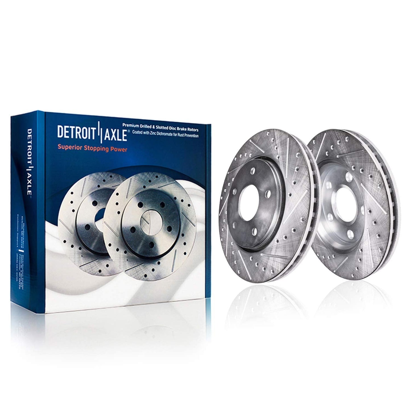 Detroit Axle - Front Brake Rotors for Chrysler 200 Sebring Dodge Avenger Caliber Jeep Patriot Compass Mitsubishi Eclipse Cross L